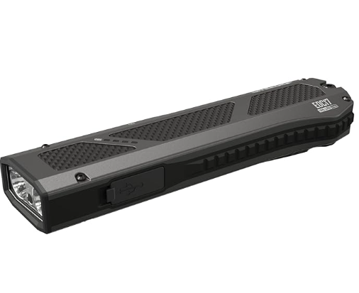 Nitecore EDC17 1500 Lumen Rechargeable EDC Flat Flashlight with White LED, UV, and Green Laser